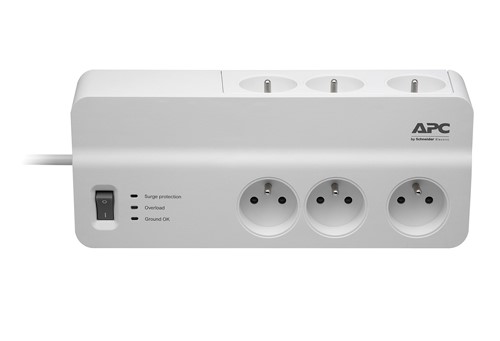 APC Essential SurgeArrest 6 outlets 230V France, 2m (PM6-FR)