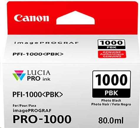 Canon BJ PFI-1000 PBK (Photo Black Ink Tank ) (0546C001)