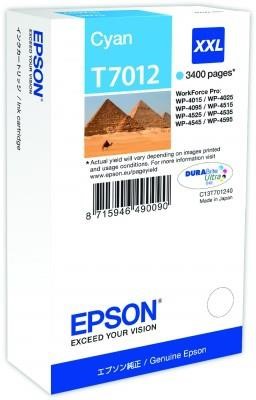 EPSON Ink bar WorkForce-4000/4500 - Cyan XXL - 3400str. (34,2 ml) (C13T70124010)