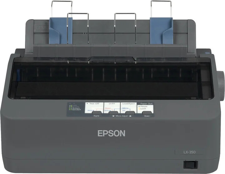 EPSON tiskárna jehličková LX-350, A4, 9 jehel, 347 zn/s, 1+4 kopii, USB 2.0, LPT, RS232 (C11CC24031)