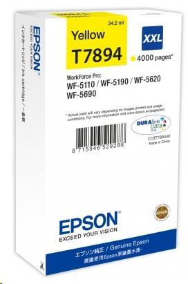 EPSON Ink bar WorkForce-5xxx Series Ink Cartridge XXL Yellow (34,2 ml) (C13T789440)