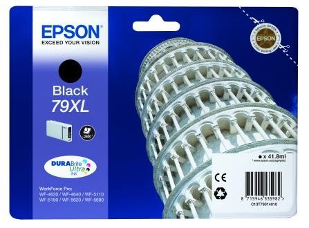 EPSON Ink čer WorkForce-5xxx Series Ink Cartridge 79 XL Black (41,8 ml) (C13T79014010)