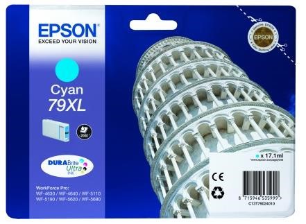 EPSON Ink bar WorkForce-5xxx Series Ink Cartridge 79 XL Cyan (17,1 ml) (C13T79024010)