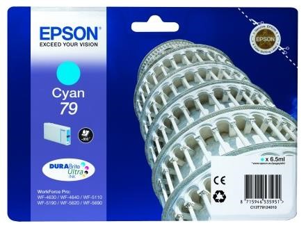 EPSON Ink bar WorkForce-5xxx Series Ink Cartridge 79 Cyan (6,5 ml) (C13T79124010)