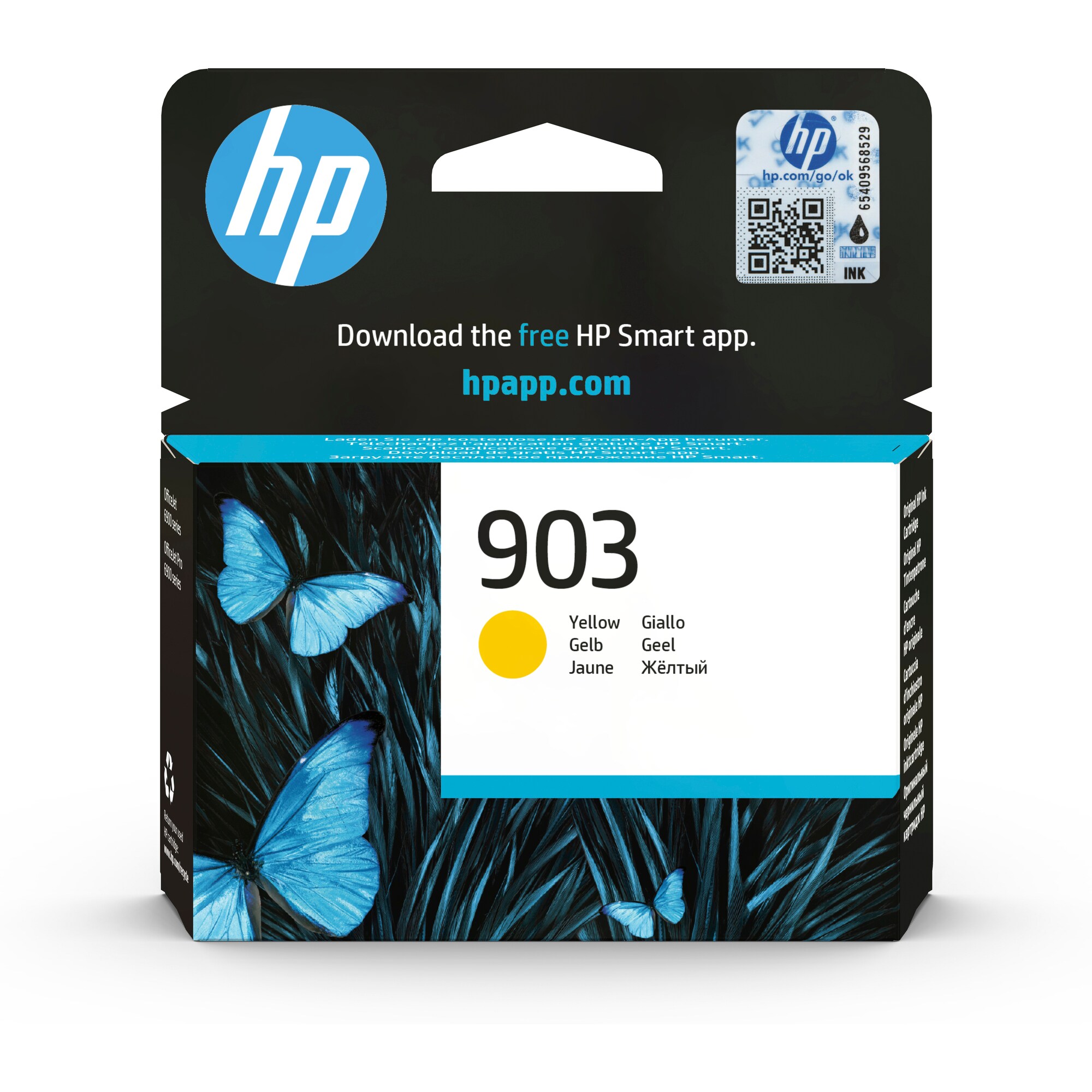 HP 903 Yellow Original Ink Cartridge (T6L95AE#BGY)