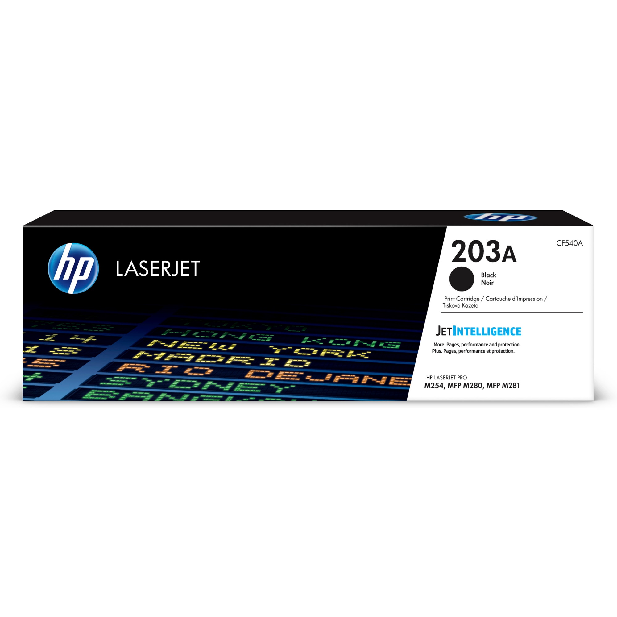 HP 203A Black Original LaserJet Toner Cartridge (CF540A)