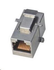 Keystone spojka Cat6, STP, RJ45/RJ45, stříbrný LX8402B-C6/STP