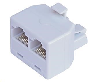 Rozdvojka RJ45, 1x8p8c/2x8p8c - telefonní ROZDV8/8