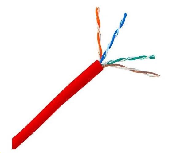 PlanetElite KAB-UTP5E-L-PVC-RED UTP, Cat5E, licna, PVC, 305m, červený