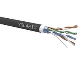 Instalační kabel Solarix venkovní FTP, Cat5E, drát, PVC+PE, dvojitý plášť, cívka 305m SXKD-5E-FTP-PVC+PE 27655197