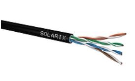 Instalační kabel Solarix venkovní gelový UTP, Cat5E, drát, PE, box 305m SXKD-5E-UTP-PEG 27655196