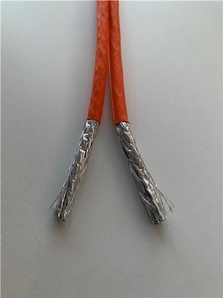 FTP TWIN kabel PlanetElite, Cat6A, drát, 4pár LS0H, Dca, oranžový, 100m KAB-FUTP6A-D-LSO-OR-100-TWIN