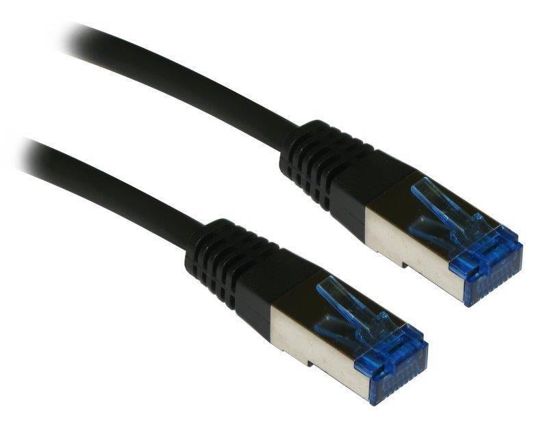 XtendLan patch kabel Cat6A, SFTP, LS0H - 3m, černý PK_6ASFTP030black