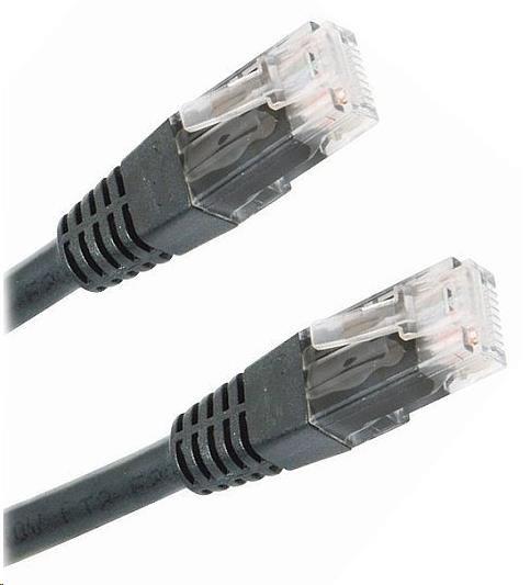 XtendLan patch kabel Cat6, UTP - 2m, černý PK_6UTP020black