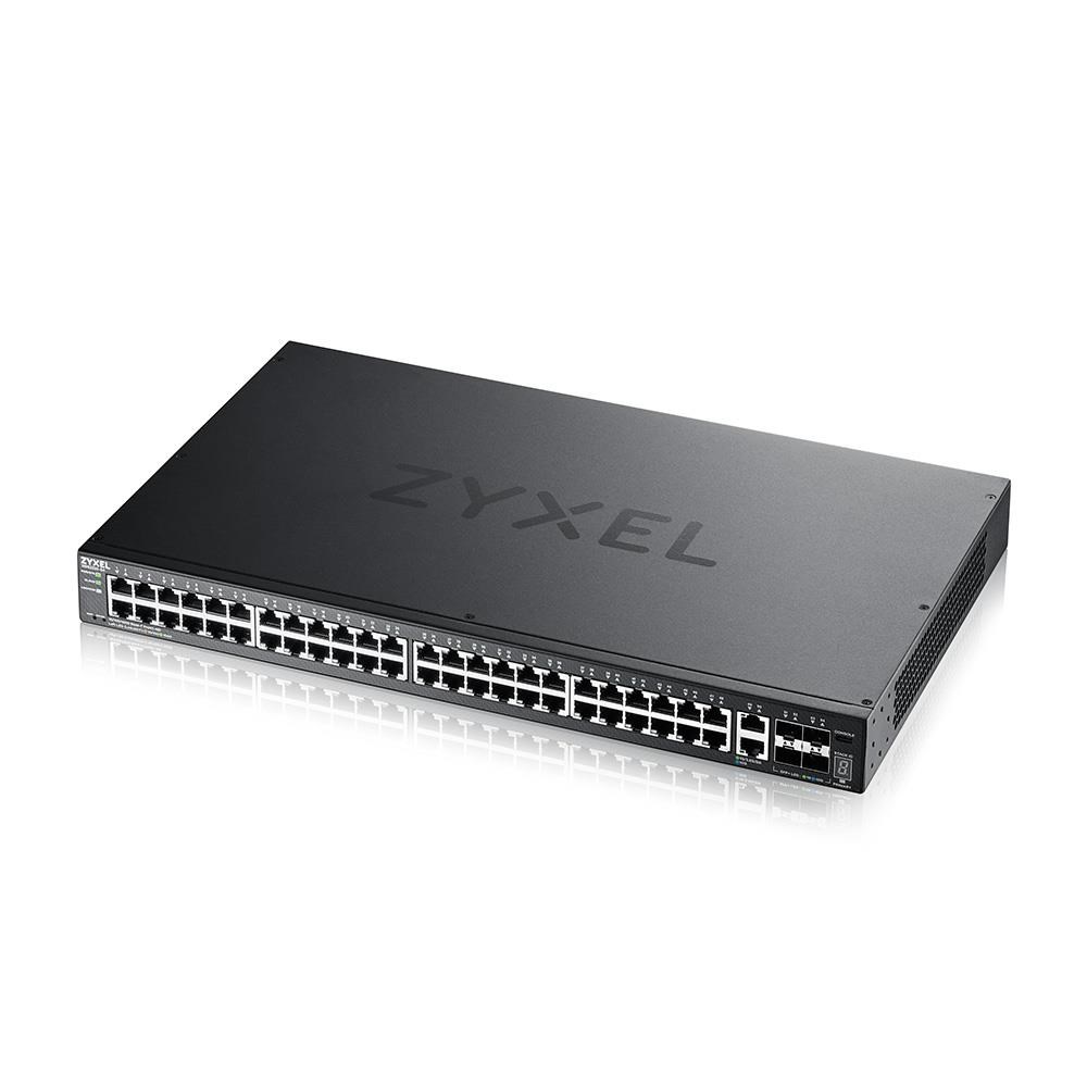 Zyxel XGS2220-54 L3 Access Switch, 24x1G RJ45 2x10mG RJ45, 4x10G SFP+ Uplink, incl. 1 yr NebulaFlex Pro XGS2220-54-EU0101F