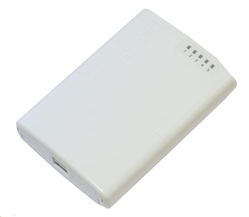 MikroTik RouterBOARD PowerBox, 650MHz CPU, 64MB RAM, 5x LAN, PoE IN/OUT, vč. L4 licence (RB750P-PBr2)