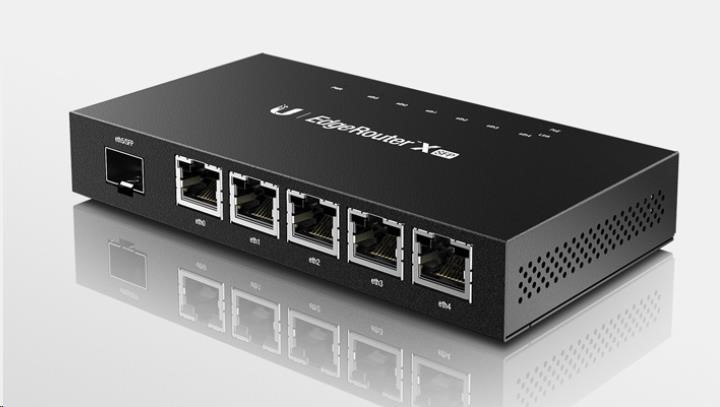 UBNT EdgeMAX EdgeRouter X SFP [880MHz dual-core CPU, 256MB RAM, EdgeOS, 5 gigabitových portů s PoE, SFP] (ER-X-SFP)