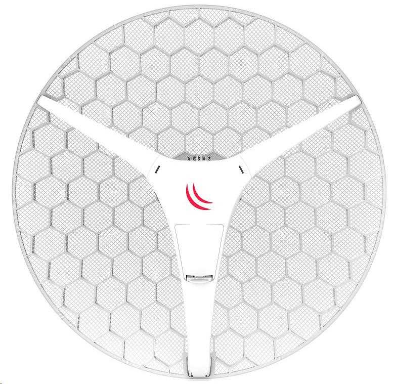 MikroTik LHG XL 2 (RBLHG-2nD-XL), 650MHz CPU, 64MB RAM, 1x LAN, 2.4GHz Wi-Fi, 25dBm, anténa 2x21dBi, 802.11b/g/n, vč. L3