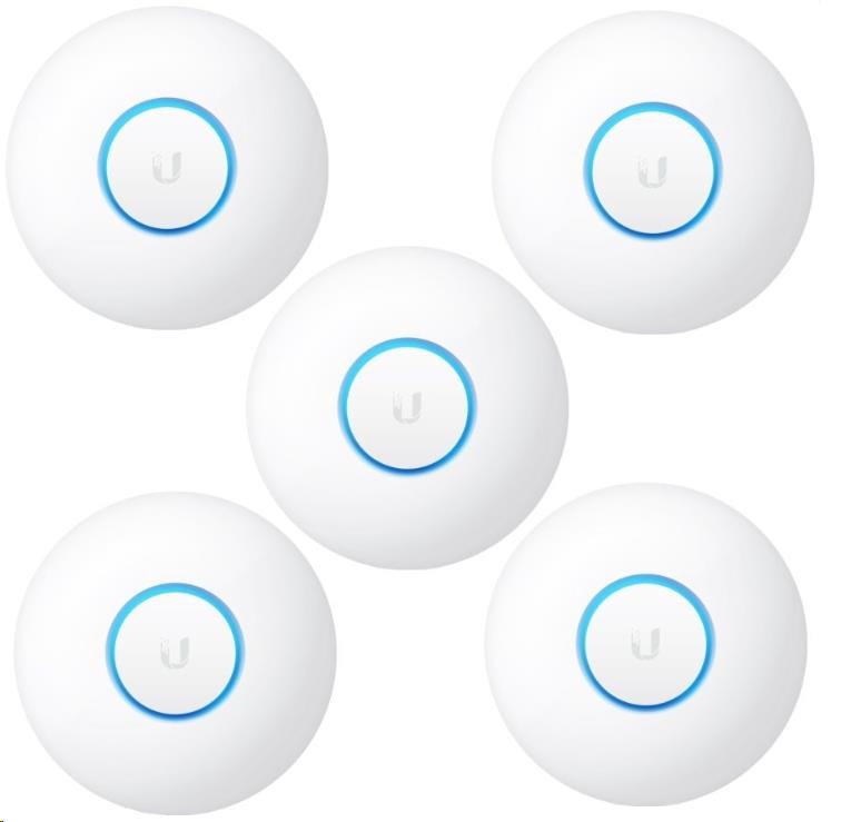 UBNT UniFi AP nanoHD, 5-PACK, bez PoE! [vnitřní AP, 2.4+5GHz (300Mbps+1733Mbps), MU-MIMO, 802.11a/b/g/n]