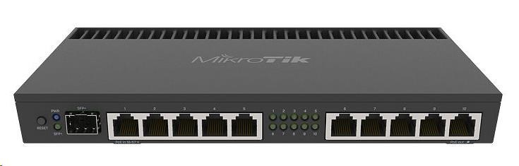 MikroTik RouterBOARDRB 4011iGS+RM, quad-core 1.4GHz CPU, 1GB RAM, 10x LAN, 1x SFP+, vč. L5 licence RB4011iGS+RM