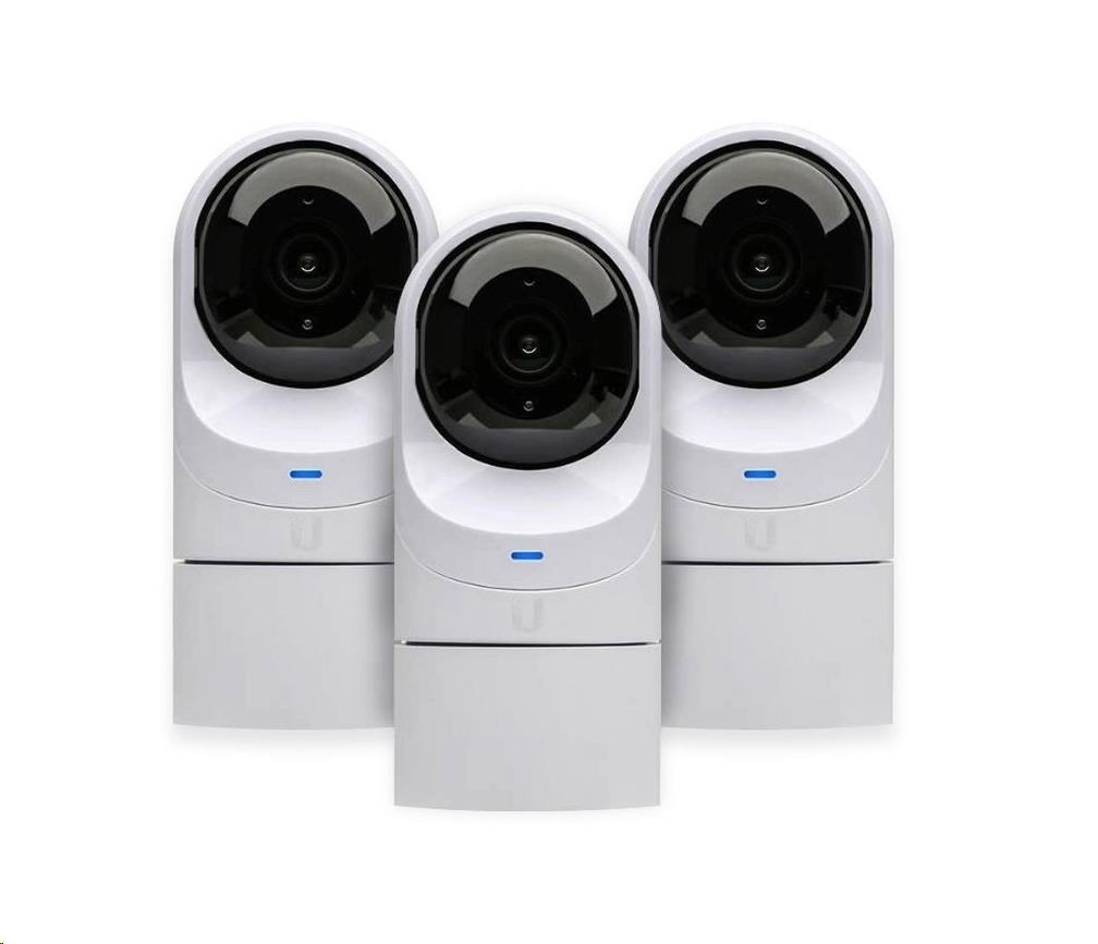 UBNT UVC-G3-FLEX-3, UniFi Video G3-FLEX Camera, FHD, 4mm, H.264, IR, 24V PoE, 3-pack