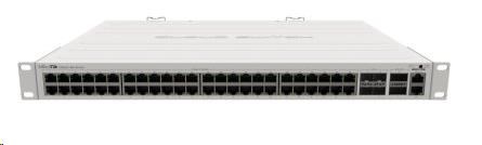 MikroTik Cloud Router Switch CRS354-48G-4S+2Q+RM, 650MHz CPU, 64MB, 1x10/100, 48xGLAN, 4xSFP+, 2xQSFP, vč. L5 CRS354-48G-4S+2Q+RM