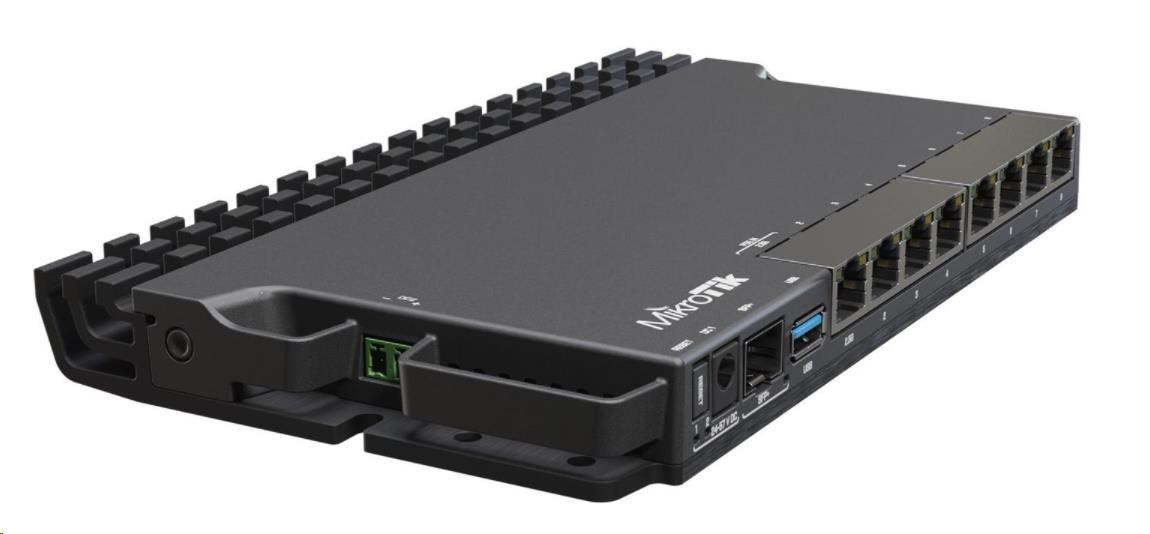 MikroTik RouterBOARD RB5009UG+S+IN, 1400MHz CPU, 1GB RAM, 7xGbE, 1x2,5GbE, 1xSFP/SFP+, 1xUSB, Licence č. 5 RB5009UG+S+IN