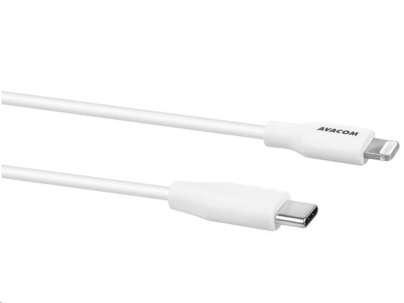 AVACOM MFIC-120W kabel USB-C - Lightning, MFi certifikace, 120cm, bílá DCUS-MFIC-120W