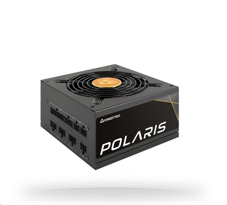 CHIEFTEC zdroj Polaris Series, PPS-650FC, 650W, ATX-12V V.2.4, PS2, 12cm fan, Active PFC, Modular, 80+ Gold