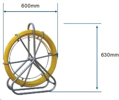 Protahovací pero sklolaminátové ve stojanu, délka 100m, průměr 6mm GDR6100