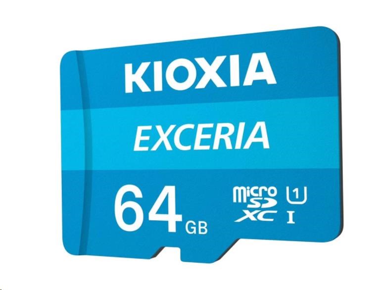 KIOXIA Exceria microSD card 64GB M203, UHS-I U1 Class 10 LMEX1L064GG2