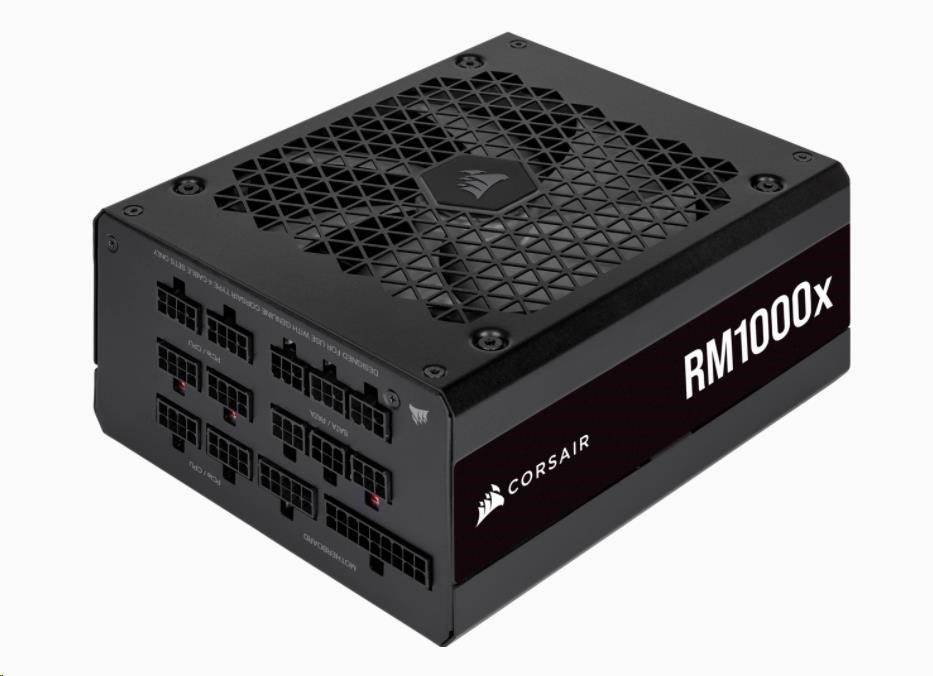 CORSAIR zdroj, RM1000x-80 PLUS Gold (ATX, 1000W, Modular), model 2021