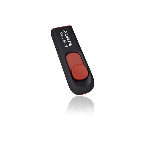 ADATA Flash Disk 64GB USB 2.0 Classic C008, černý (AC008-64G-RKD)