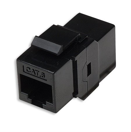 Spojka Cat6, UTP - RJ45/RJ45 - typ keystone (LX8402B-C6/BK)