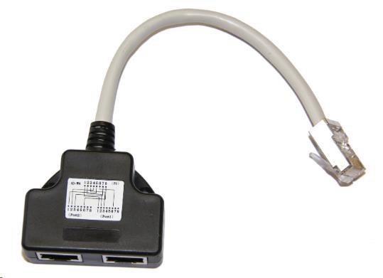 Adaptér rozdvojka RJ45, 1x8p8c/2x8p4c, PC-TEL T-MOD3-U4