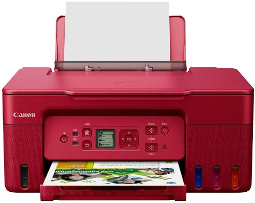 Canon PIXMA Tiskárna červená G3470 RED (doplnitelné zásobníky inkoustu) - MF (tisk,kopírka,sken), USB, Wi-Fi - A4/11min.