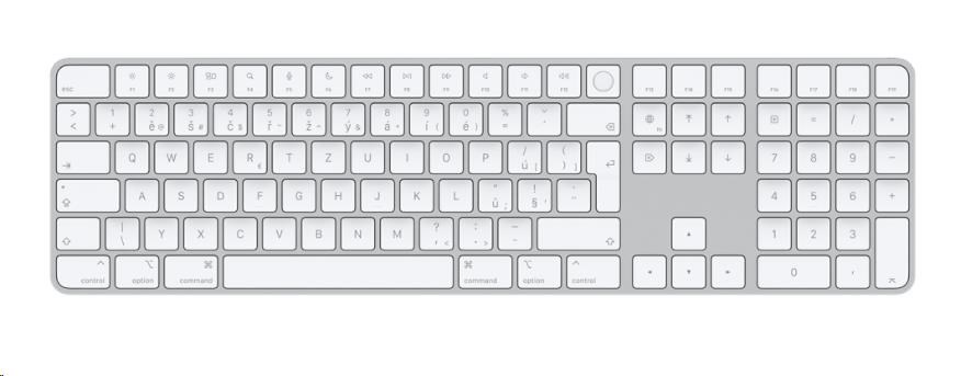 APPLE Magic Keyboard with Touch ID and Numeric Keypad for Mac computers with Apple silicon - Czech mk2c3cz/a