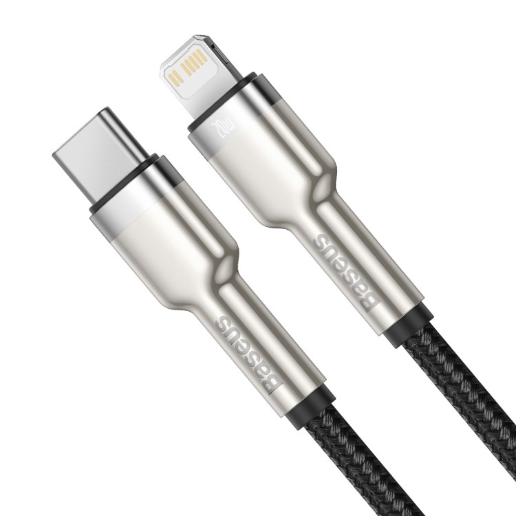 Baseus Cafule Series nabíjecí / datový kabel USB-C na Lightning PD 20W 0.25m, černá CATLJK-01