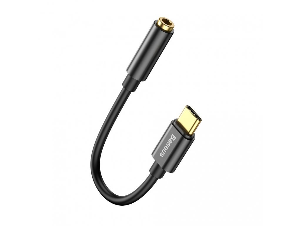 Baseus audio adaptér L54 USB-C samec na 3,5mm Jack samice, černá CATL54-01