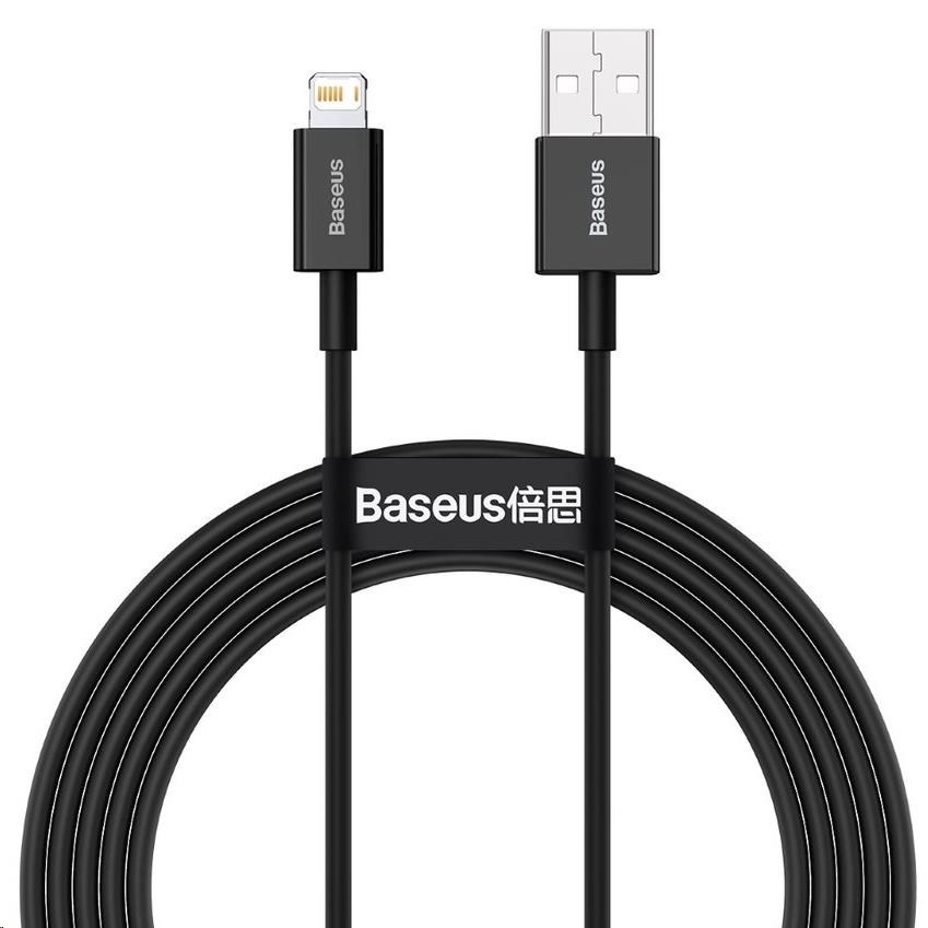 Baseus Superior Series rychlonabíjecí kabel USB/Lightning 2.4A 1m černá CALYS-A01