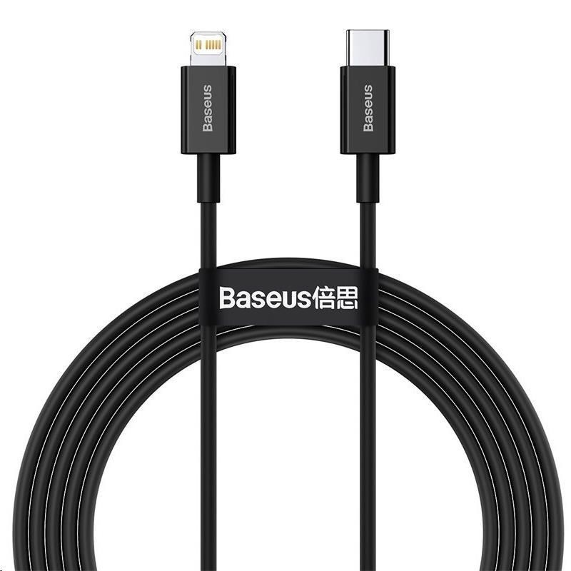 Baseus Superior Series rychlonabíjecí kabel Type-C/Lightning 20W 1m černá CATLYS-A01