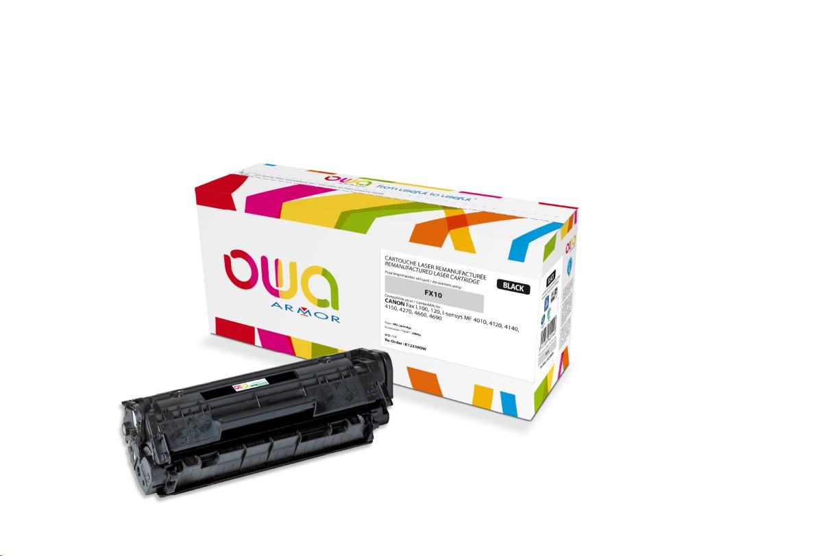 OWA Armor toner pro CANONFax L100, 120 I-sensys MF 4010, 4120, 4140, 4150, 4270, 4660, 4690, 2000 Stran, FX10, černá (K12339OW)