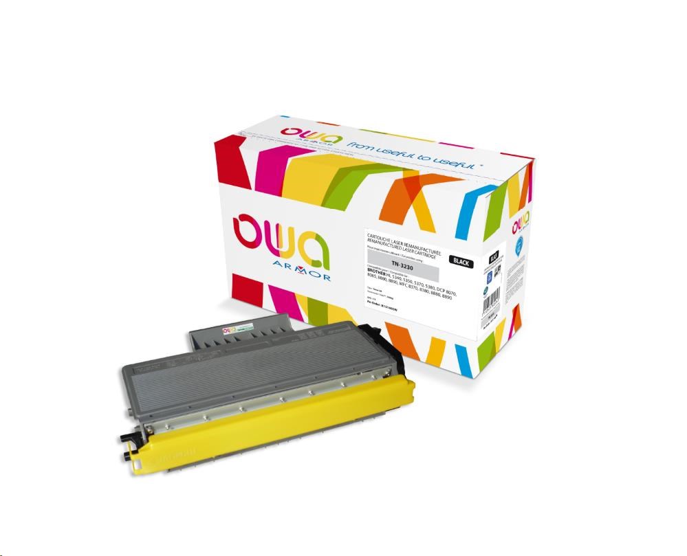 OWA Armor toner pro BROTHERHL 5340, 5350, 5370, 5380, 3000 Stran, TN3230, černá (K15146OW)