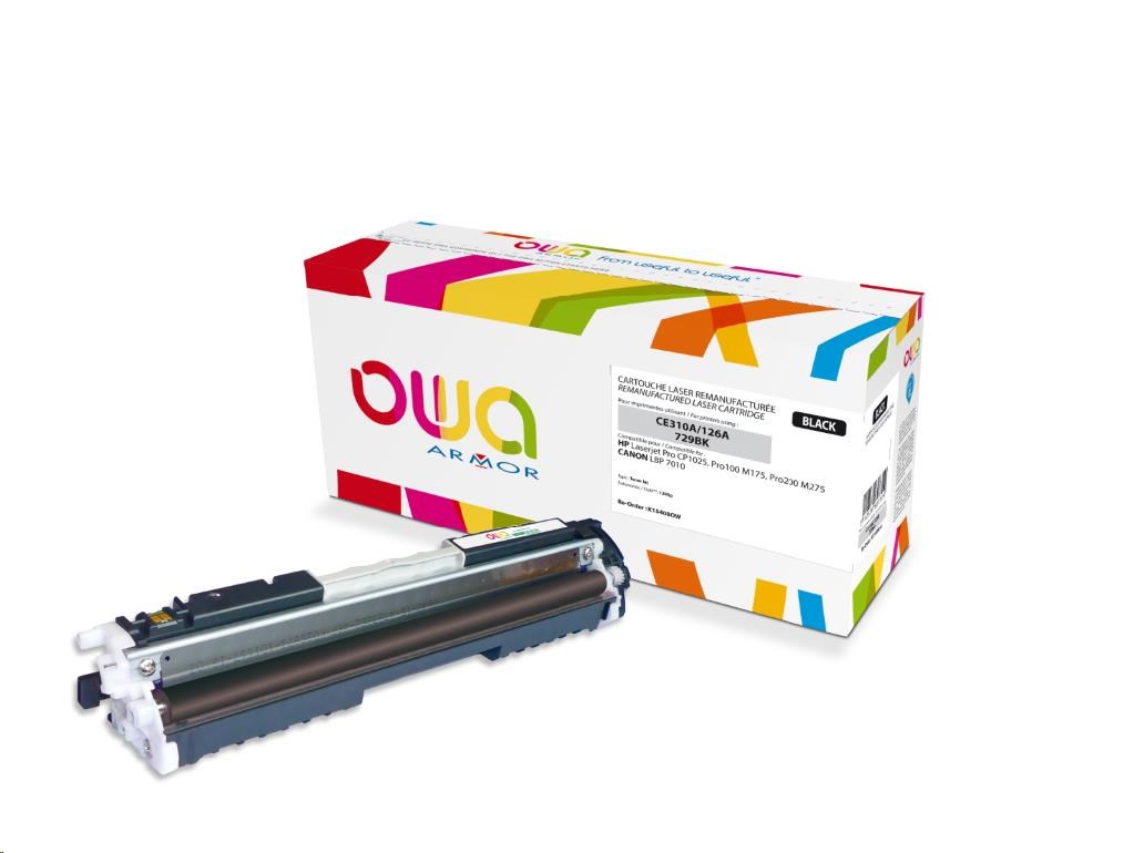 OWA Armor toner pro HPLaserjet Pro CP1025, Pro100 M175, Pro200 M275, 1200 Stran, CE310A, černá (K15408OW)