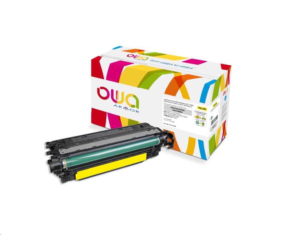 OWA Armor toner pro HPColor Laserjet CP3525, 7000 Stran, CE252A, žlutá/yellow (K15167OW)