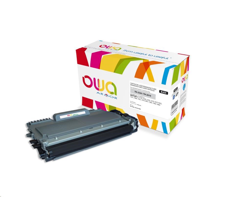 OWA Armor toner pro BROTHERUNIV. HL 2130, 2240, 2250, 2270, DCP 7055, 7057,MFC 7360, 2600 Stran, TN2220, černá (K15417OW)