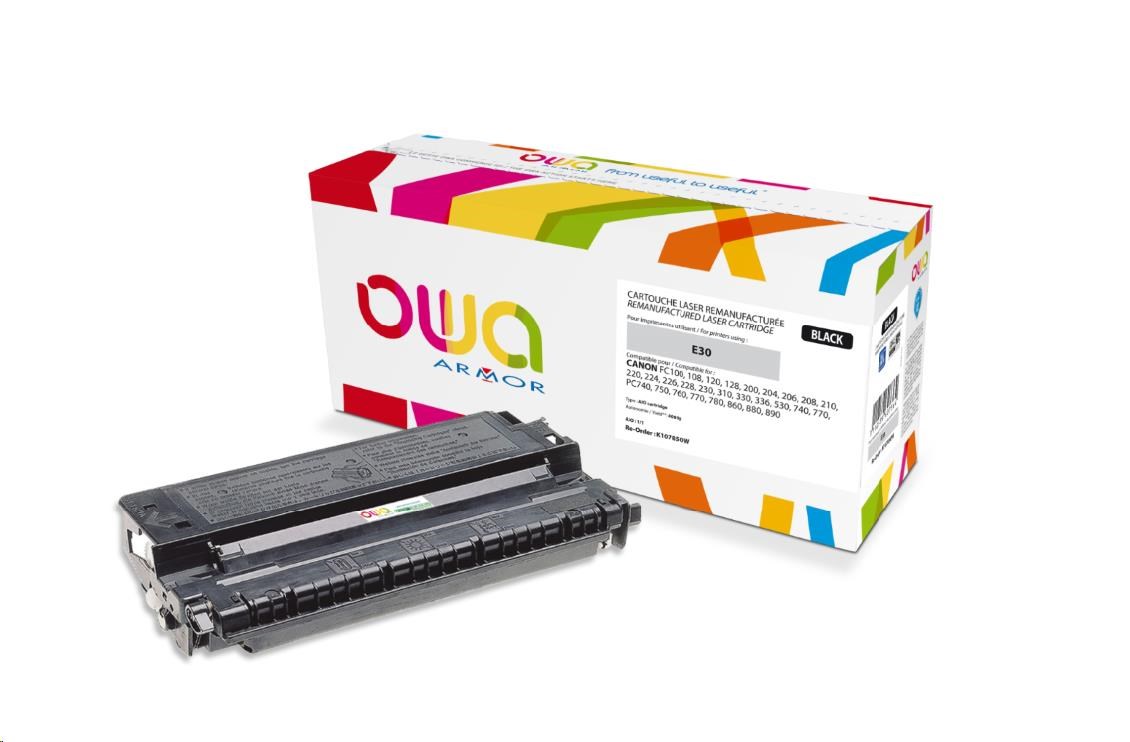 OWA Armor toner pro CANONFC 204, 210, 224, 230, 310, 330, 336, 530, 740, 770, PC860, 880, 890, 4000 Stran, E30, černá (K10785OW)