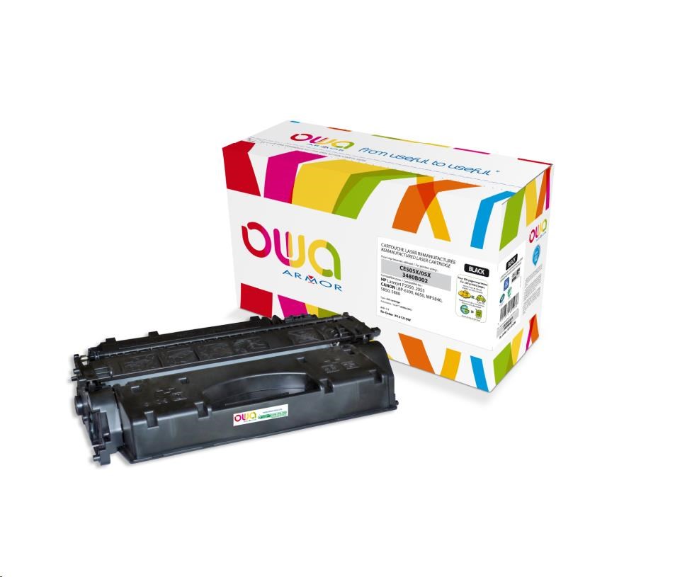 OWA Armor toner pro HPLaserjet P2050, P2055, 6500 Stran, CE505X, černá (K15121OW)