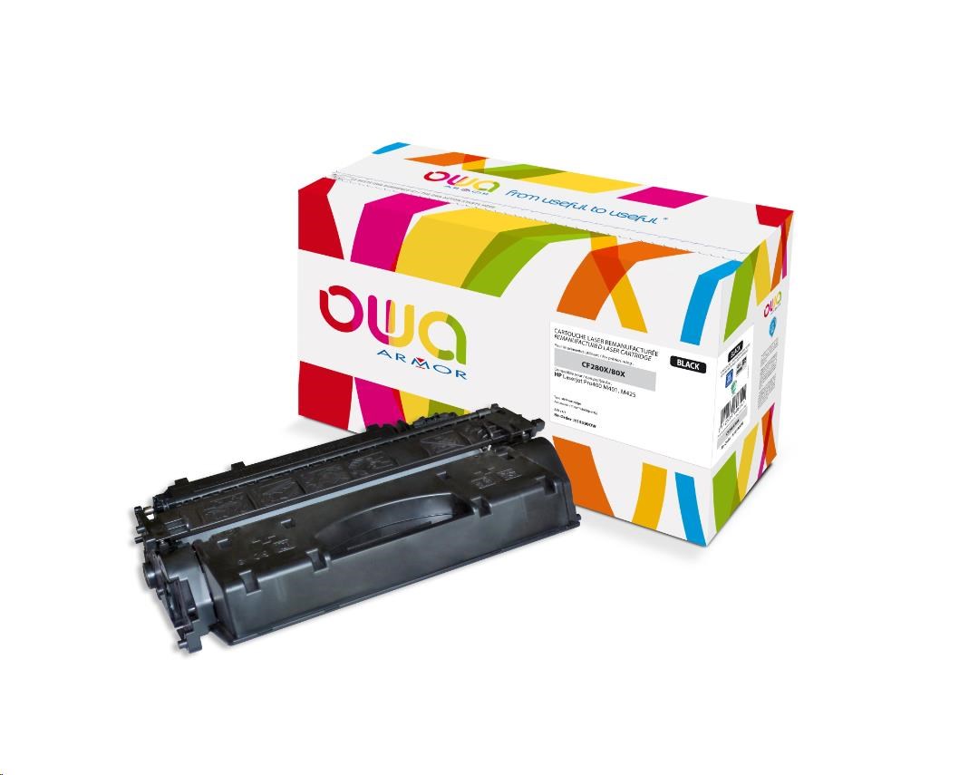 OWA Armor toner pro HPLaserjet Pro 400 M401, M425, 6900 (HC) Stran, CF280X, černá (K15590OW)