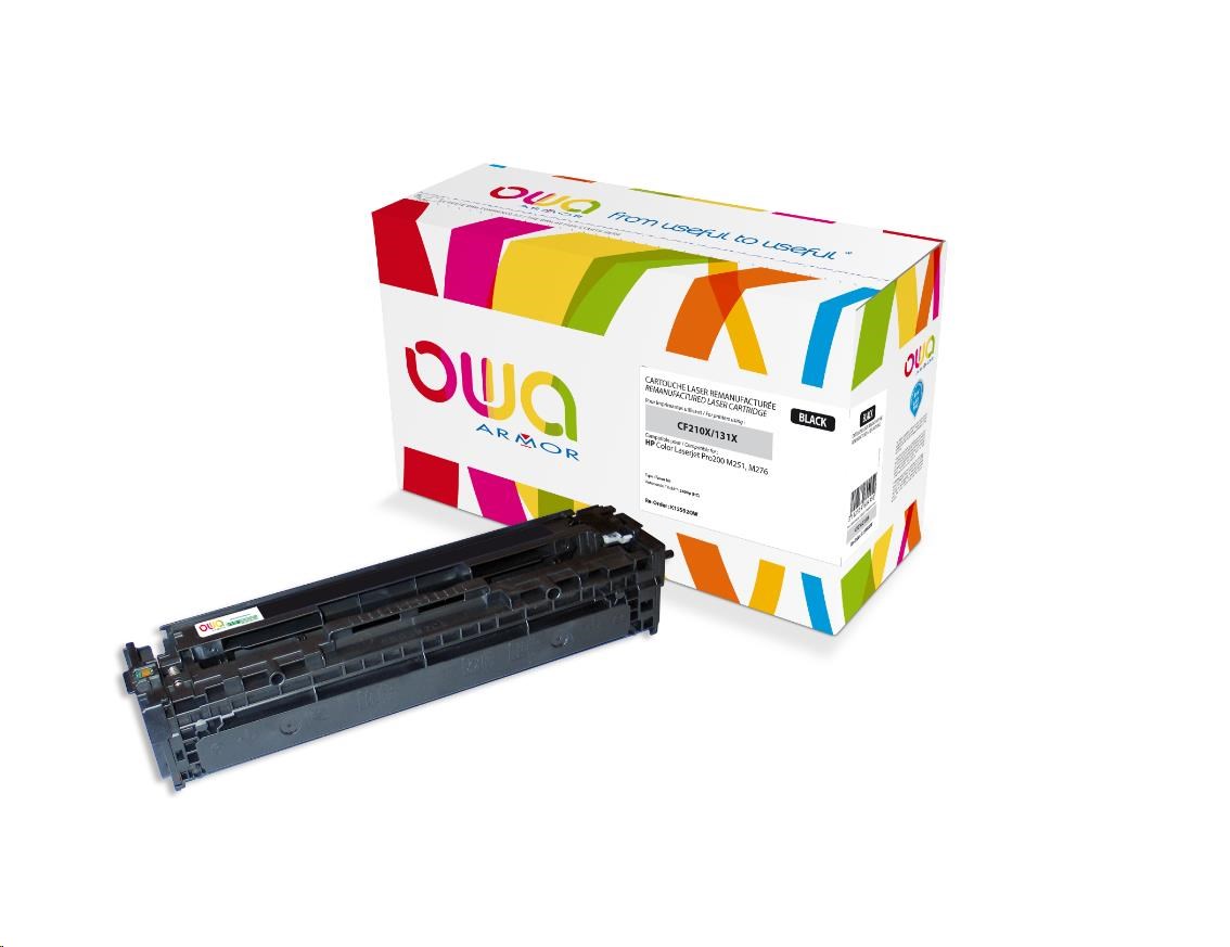 OWA Armor toner pro HPColor Laserjet Pro200 M251, M276, 2400 Stran, CF210X, černá (K15592OW)